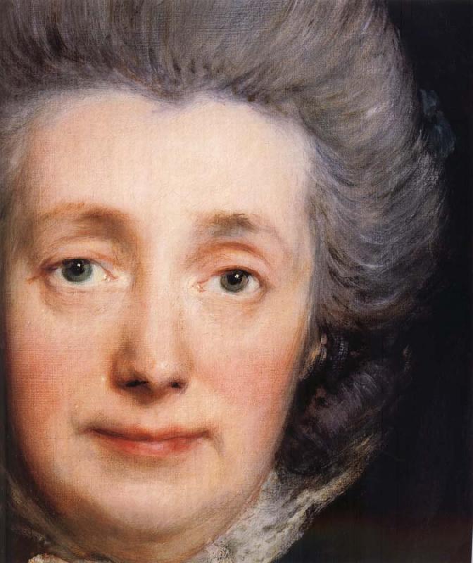 Thomas Gainsborough Detail of Portrait of artist-s Wife oil painting image